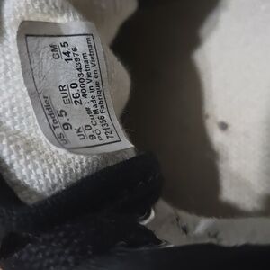 Black and White Toddler Shoes